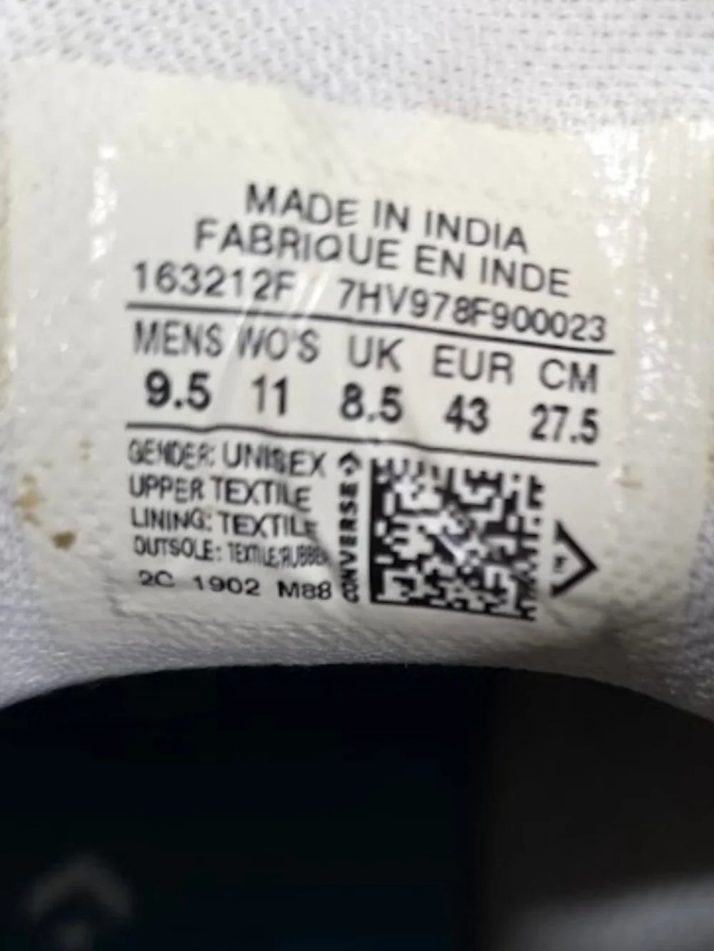 Converse Star Replay Mid-Top Sneakers M-9.5 W-11 - Picture 11 of 11